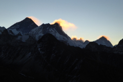 Drei 8000er auf einen Blick: Everest, Lhotse, Makalu (v.l.n.r.)
