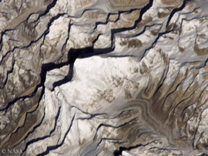 Kangshung Face of Mount Everest (seen from space)
