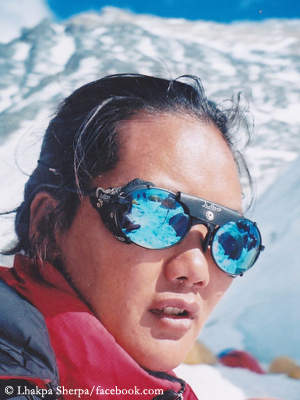 Lhakpa Sherpa in young age