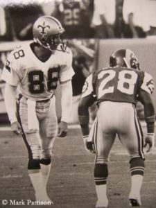 Pattison as NFL professional in the 1980s