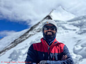 Anurag before his accident on Annapurna