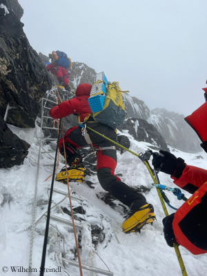 In the ascent on K2