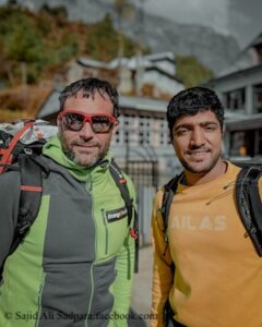 Sajid Ali Sadpara (r.) and Alex Txikon (end of November in Khumbu)