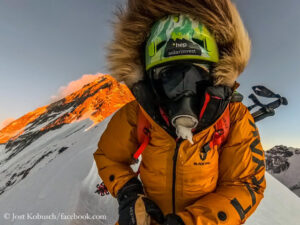 Jost Kobusch am 27. Dezember an der Everest-Westschulter