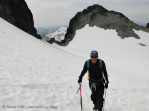 Mauri Pelto on a glacier
